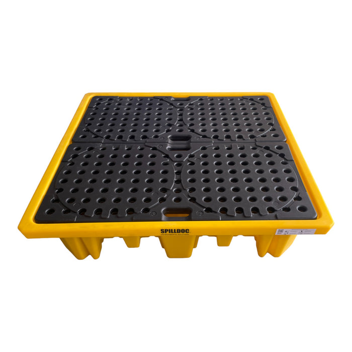 Spilldoc 4 Drum Spill Pallet with Drain Plug SD004H