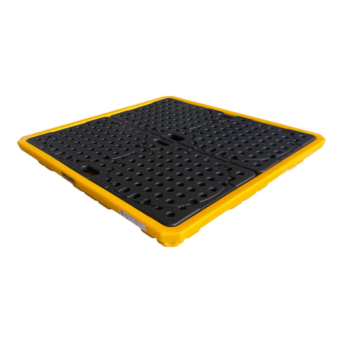 Spilldoc Low Profile 4 Drum Spill Pallet with Drain Plug SD004L