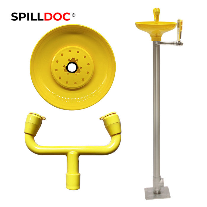 Spilldoc Floor Mounted Stand Eye Wash Station BD-540A