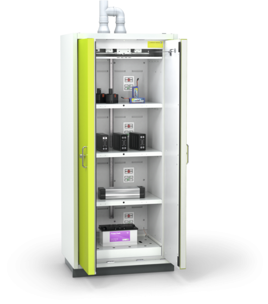BATTERY LINE Type 90 Lithium-Ion Battery Storage Cabinet Two Doors L