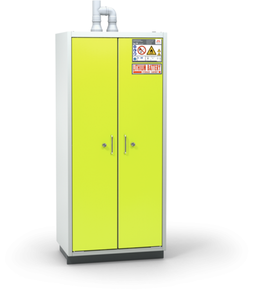 BATTERY LINE Type 90 Lithium-Ion Battery Storage Cabinet Two Doors L