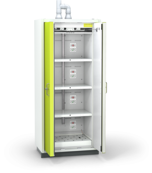 BATTERY LINE Type 90 Lithium-Ion Battery Storage Cabinet Two Doors L