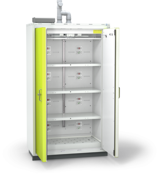 BATTERY LINE Type 90 Lithium-Ion Battery Storage Cabinet Two Doors XL