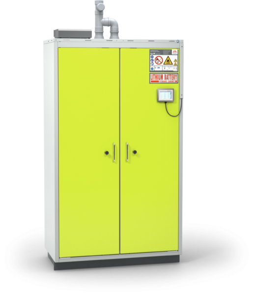 BATTERY LINE Type 90 Lithium-Ion Battery Storage Cabinet Two Doors XL