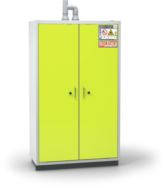 BATTERY LINE Type 90 Lithium-Ion Battery Storage Cabinet Two Doors XL
