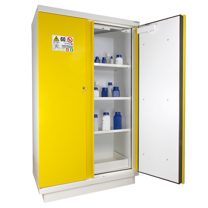 2- yellow door tall safety cabinet Type 60
