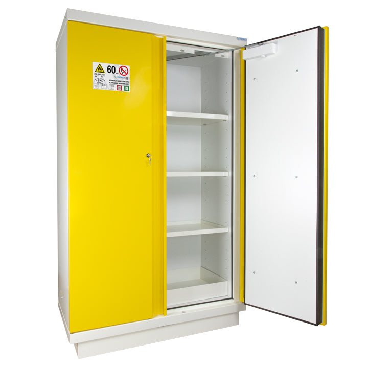 2- yellow door tall safety cabinet Type 60