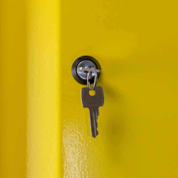 1- yellow door tall safety cabinet Type 90