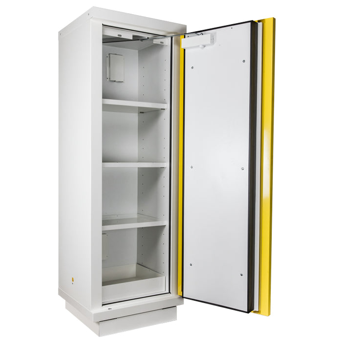 1- yellow door tall safety cabinet Type 90