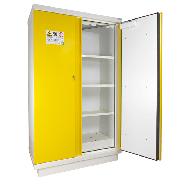 2- Yellow door tall safety cabinet Type 90