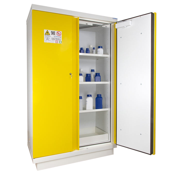 2- Yellow door tall safety cabinet Type 90