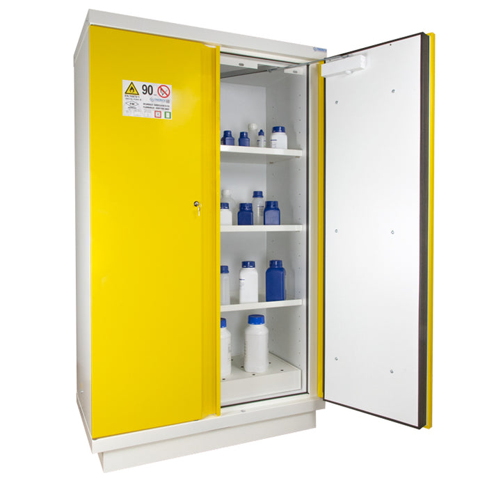 2- Yellow door tall safety cabinet Type 90