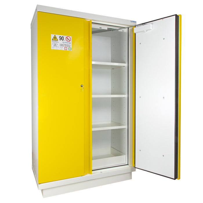 2- Yellow door tall safety cabinet Type 90