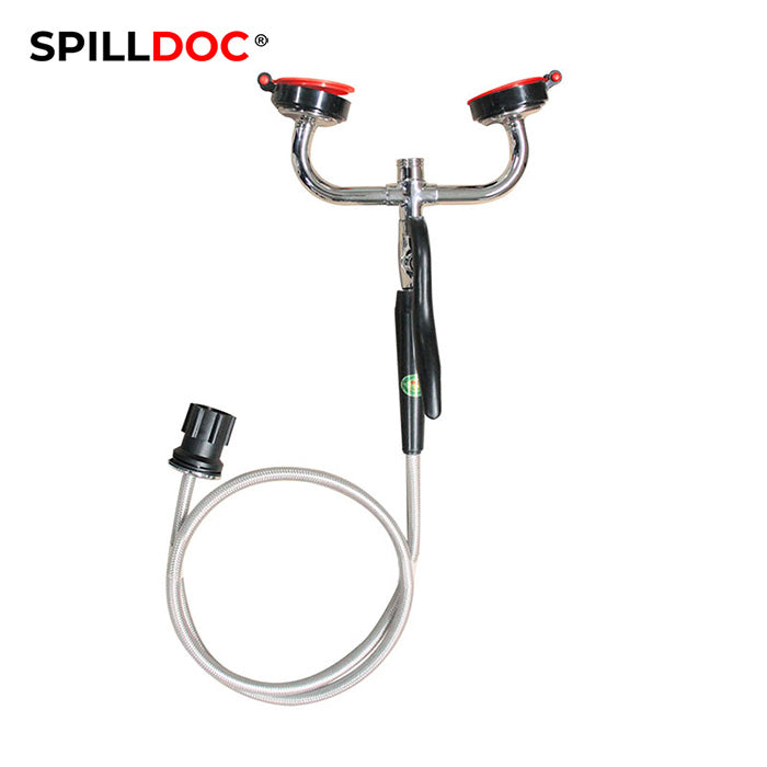 Spilldoc Counter Mounted Drench Hose with dual nozzles BD-504