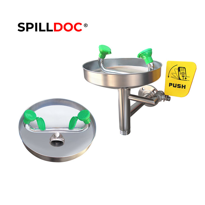Spilldoc Wall Mounted Emergency Eye wash Station BD-508A / 316SS