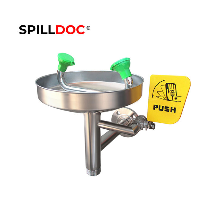 Spilldoc Wall Mounted Emergency Eye wash Station BD-508A / 316SS