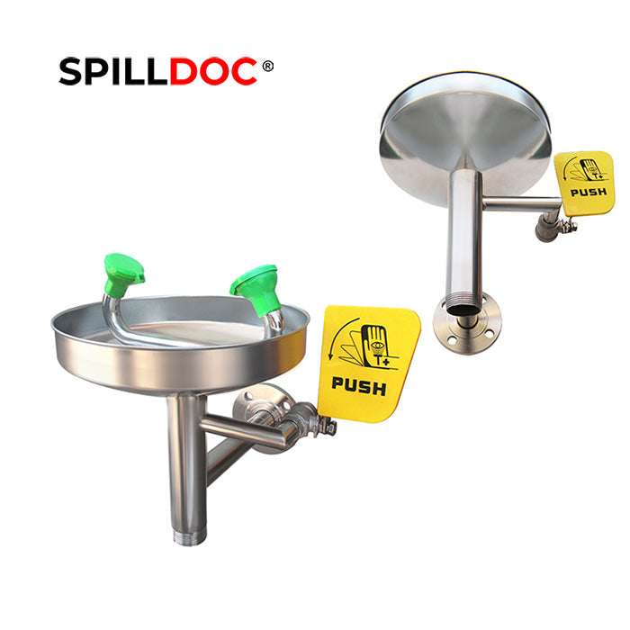 Spilldoc Wall Mounted Emergency Eye wash Station BD-508A / 316SS