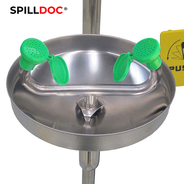 Spilldoc Combination Emergency Shower and Eyewash Station with Pressure-Reducing Valve SD-550A/316SS