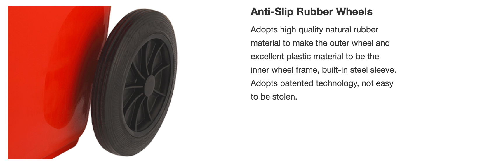 Biohazard Waste Disposal Bin (Red) with wheels 80L — Bio-Safety ...