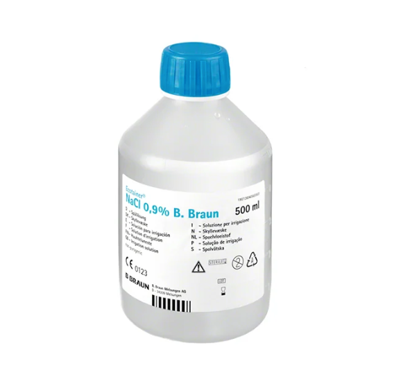 Spilldoc Wall Mounted Emergency Eyewash with 2 x 500ml Saline Solutions SDEW02+500B+FA