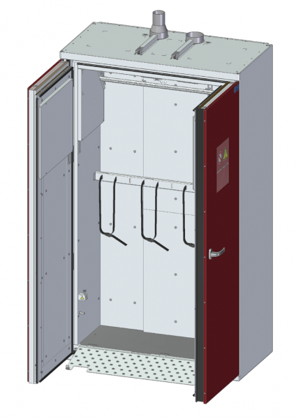 Supreme Line Compressed Gas Cylinders Indoor Storage -  3 Cylinder