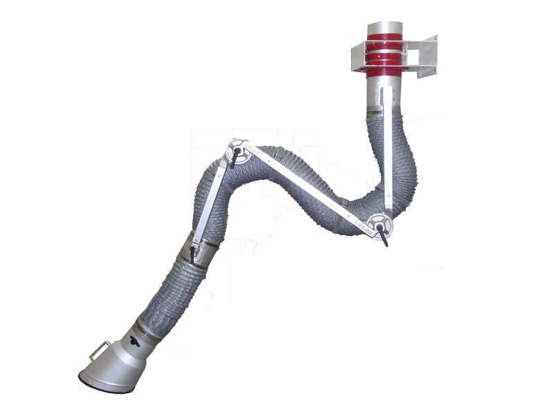 Suspension Wall Mounting Extraction Arms (6 inch) BSS/EAR-6W
