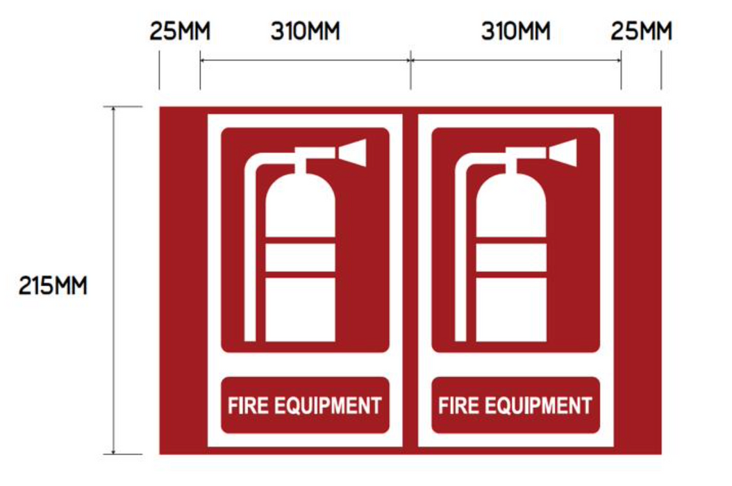 Fire Equipment Safety Sign Triangle