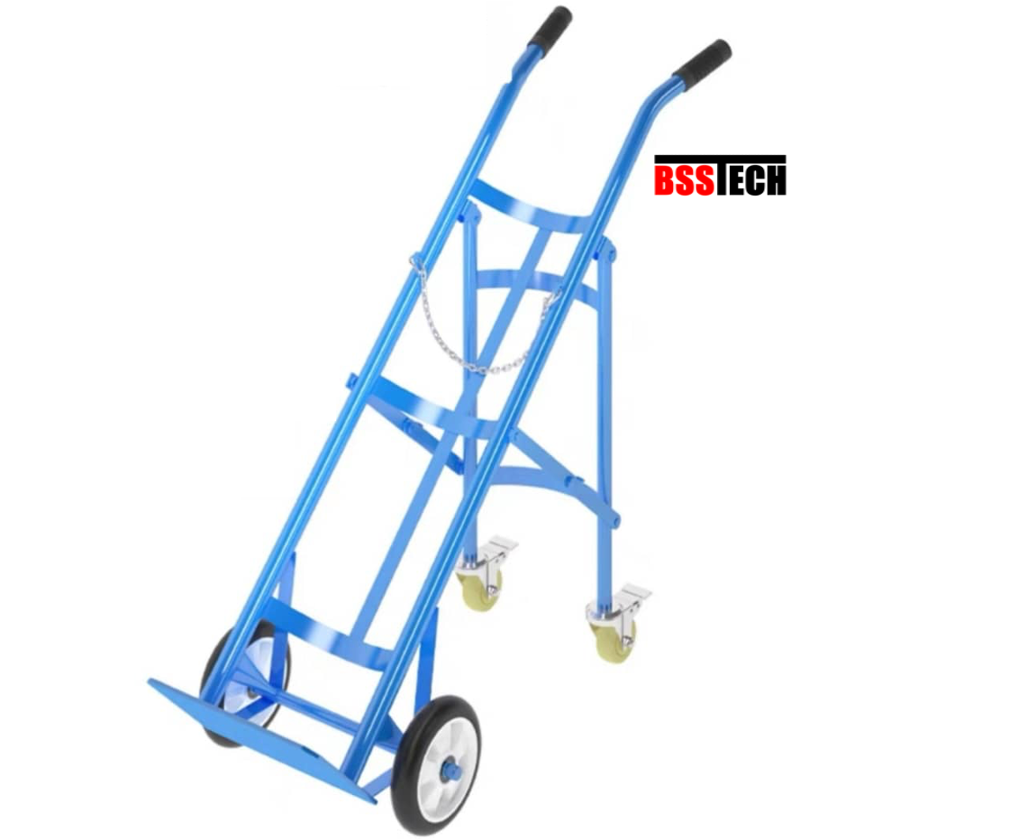 Single Cylinder Moving Trolly — Bio-Safety Supplies Pte Ltd