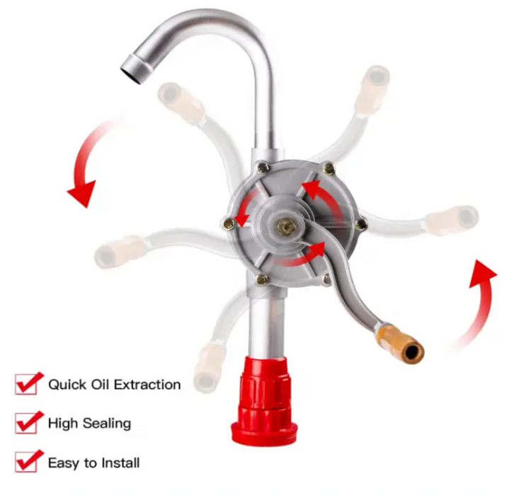 Hand Operated Rotary Oil Drum Pump / Barrel Hand Pump