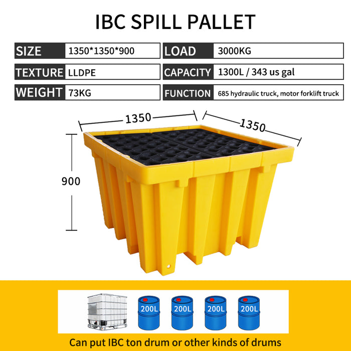 Single IBC Spill Pallet - Rental