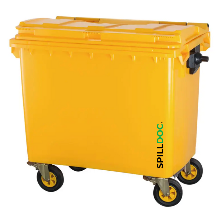 Spilldoc Large Locakable Container with 4 Wheels 1100L
