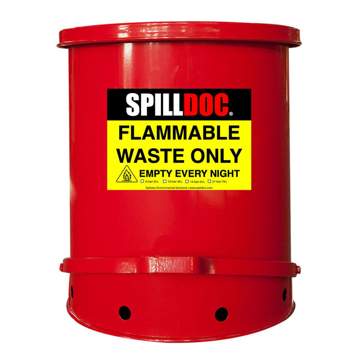 Flammable Waste Can 14 Gallon SDFWC14R