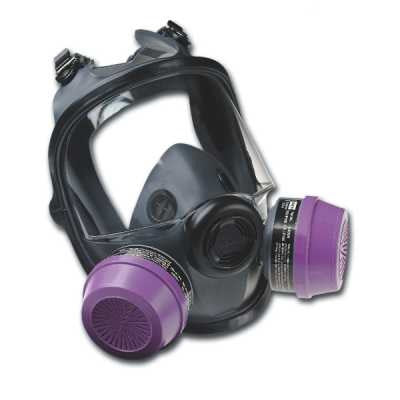 NORTH FULL FACE 5400 SERIES, ELASTOMERIC, DUAL CARTRIDGE