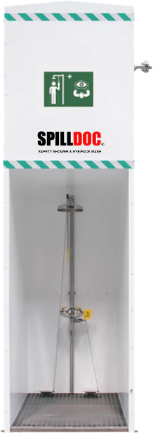 Spilldoc Self Contained Gravity Fed Portable Shower & Eyewash Station 1500L
