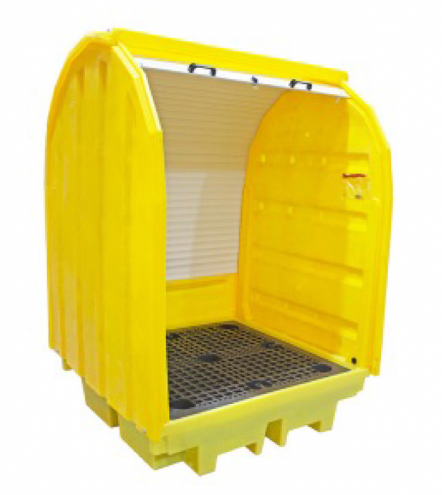 Spilldoc Hard Covered 4 Drum Spill Pallet
