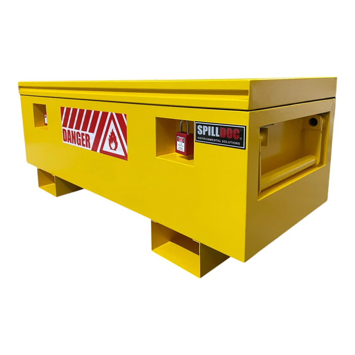 Spilldoc® Hazmat Storage Box with Hydraulic Closing Door SDHSB10080