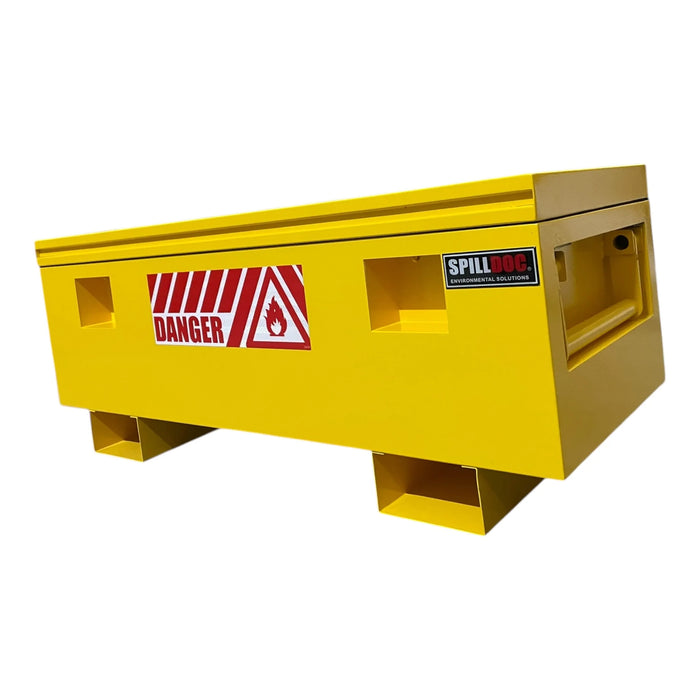 Spilldoc® Hazmat Storage Box with Hydraulic Closing Door SDHSB10080