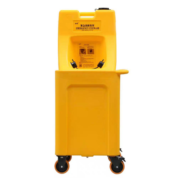 Spilldoc Portable Eyewash Station 60L with Mobile Waste Cart SDPES60L/MWC
