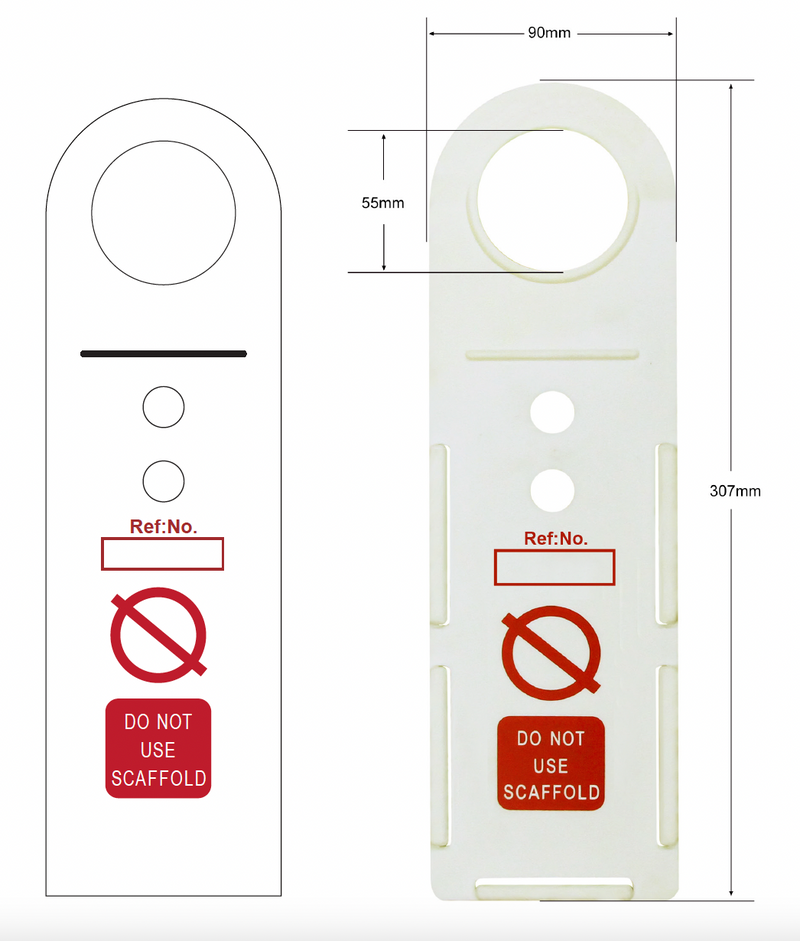 SafeLock® Scaffolding Safety Warning Tags Holder