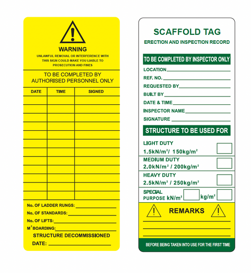 Safety Tag Examples Safety Tags — Bio-Safety Supplies Pte Ltd