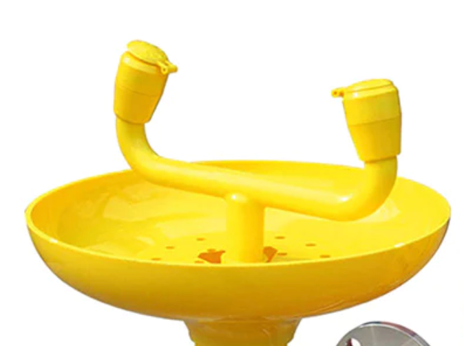Eye Wash Nozzle with Yellow Dust-proof Lids - ABS Plastic BL0203002Y