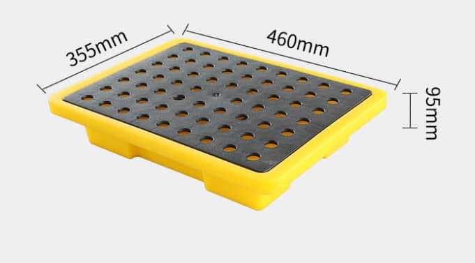 SPILLDOC SPILL TRAY WITH REMOVABLE GRATES SDST001