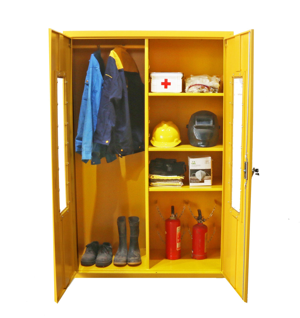 Spilldoc® Emergency PPE Storage Cabinet 45 Gallon (Double Door) — Bio ...